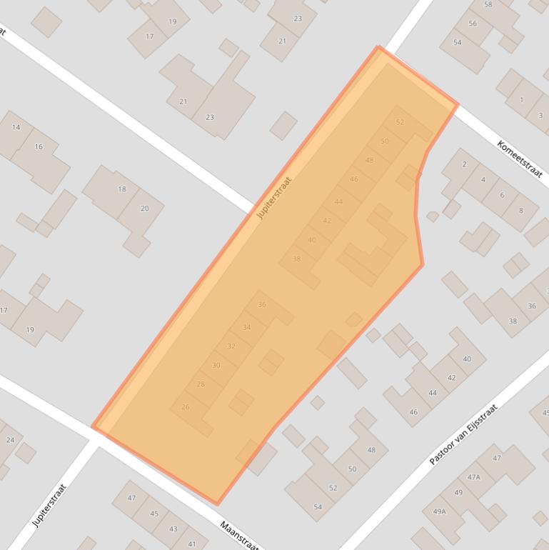 Kaart van postcodegebied 6161XG.