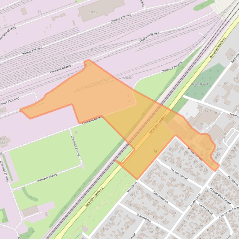 Kaart van postcodegebied 6161XK.