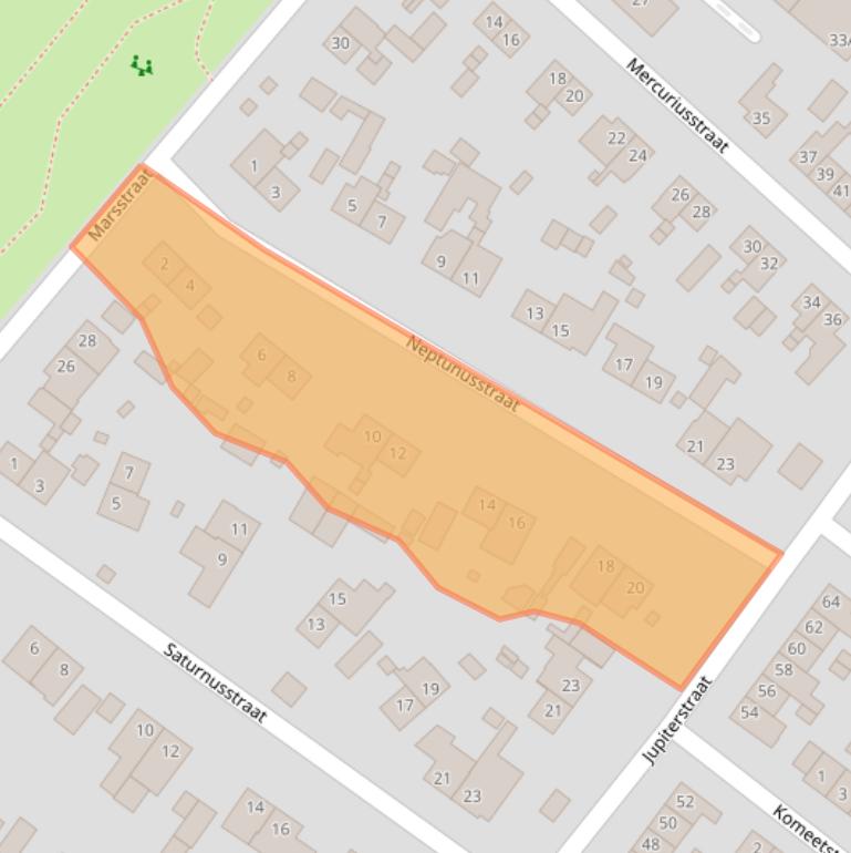 Kaart van postcodegebied 6161XN.