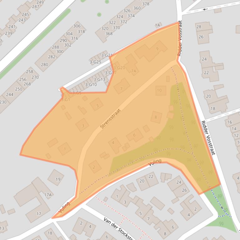 Kaart van postcodegebied 6162AW.