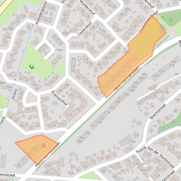 Kaart van postcodegebied 6162GE.