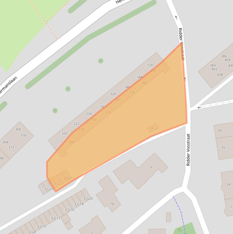 Kaart van postcodegebied 6162GP.