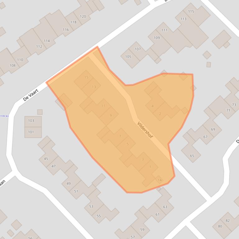 Kaart van postcodegebied 6162JM.