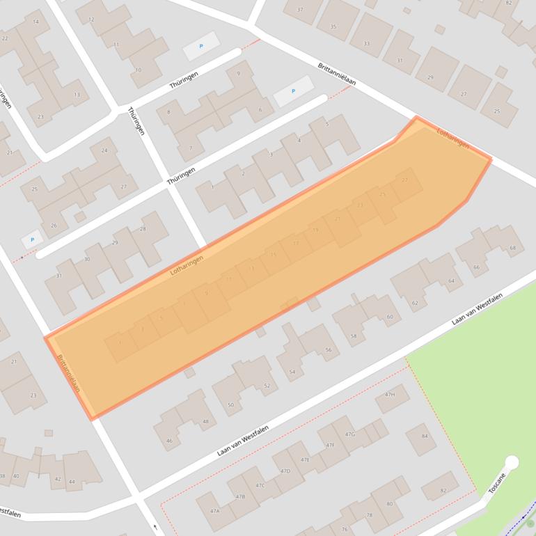 Kaart van postcodegebied 6162KK.