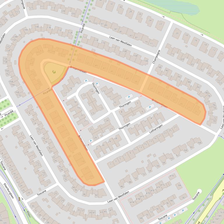 Kaart van postcodegebied 6162KM.