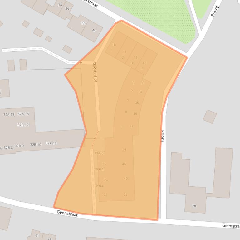 Kaart van postcodegebied 6162XH.