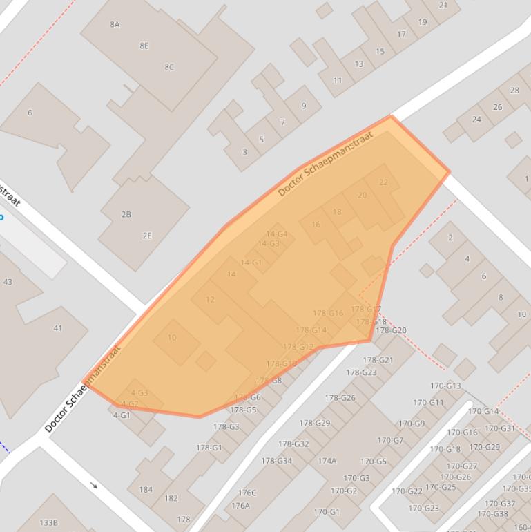 Kaart van postcodegebied 6162XM.