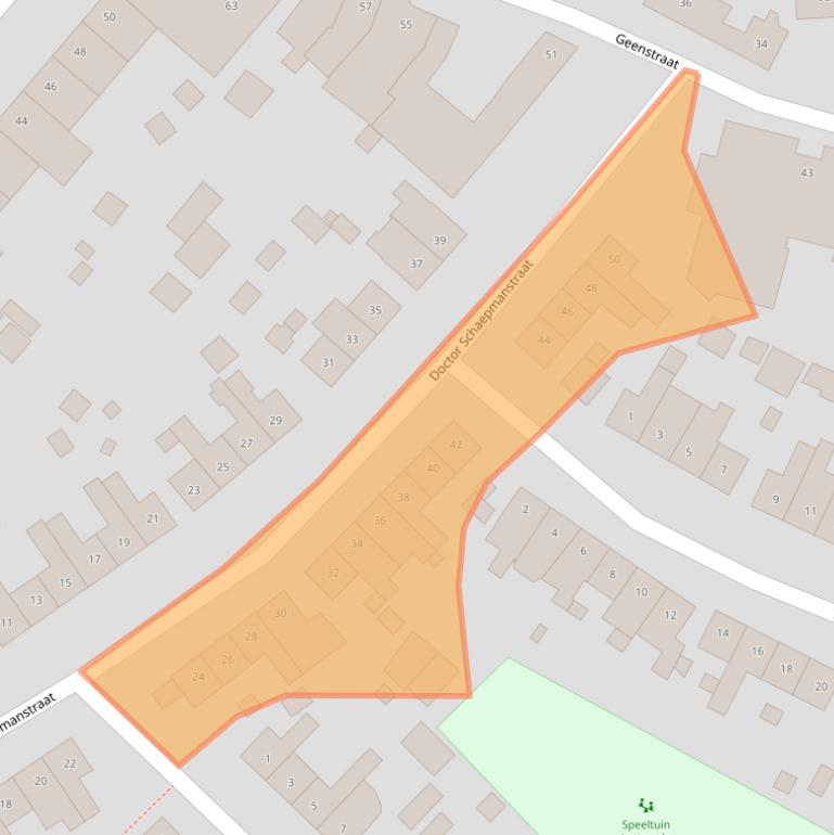 Kaart van postcodegebied 6162XN.