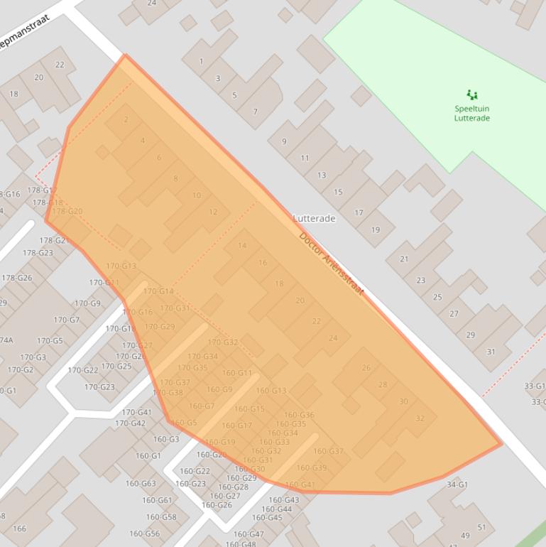 Kaart van postcodegebied 6162XR.