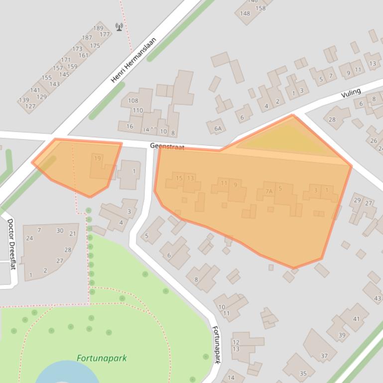 Kaart van postcodegebied 6162XV.