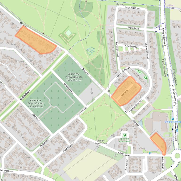 Kaart van postcodegebied 6163AL.