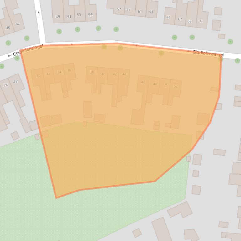 Kaart van postcodegebied 6163AV.
