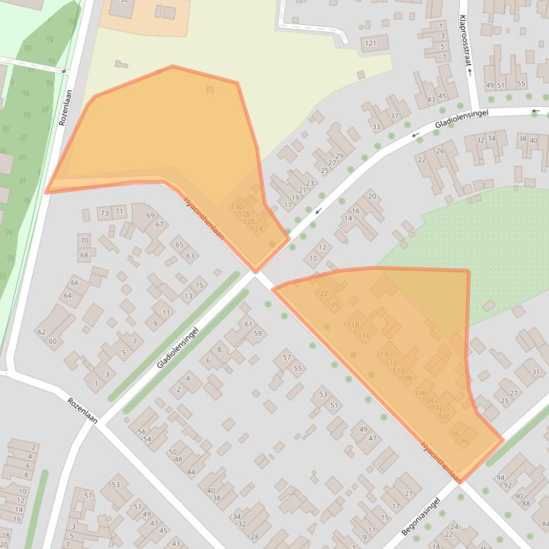 Kaart van postcodegebied 6163BM.