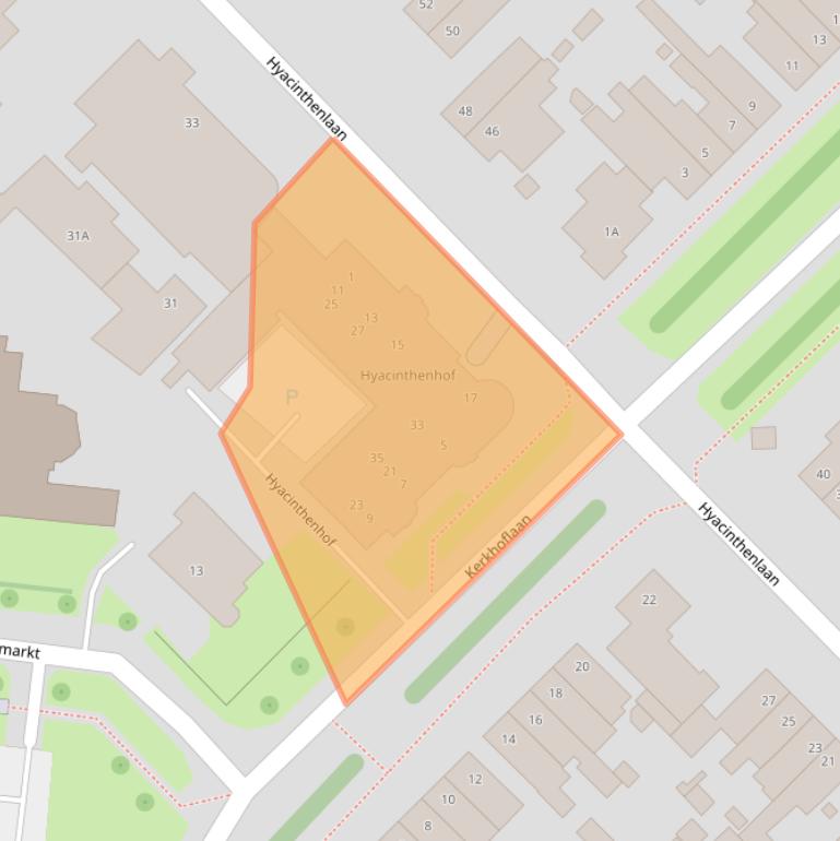 Kaart van postcodegebied 6163BX.