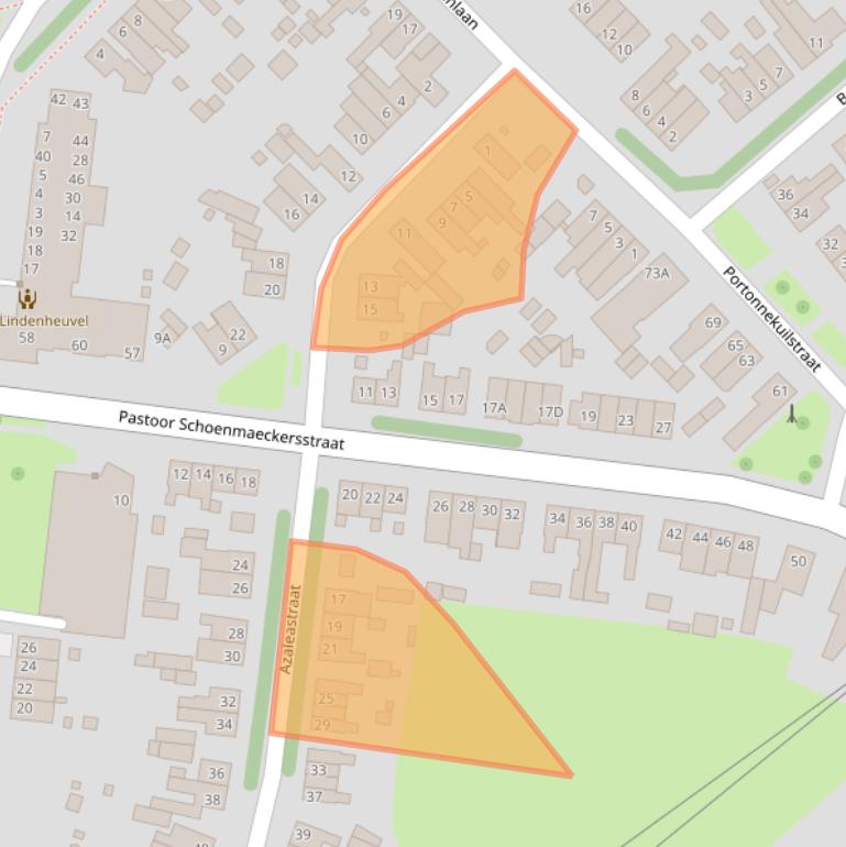 Kaart van postcodegebied 6163CA.