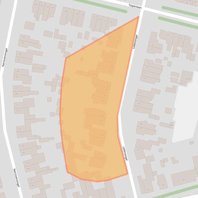 Kaart van postcodegebied 6163CN.