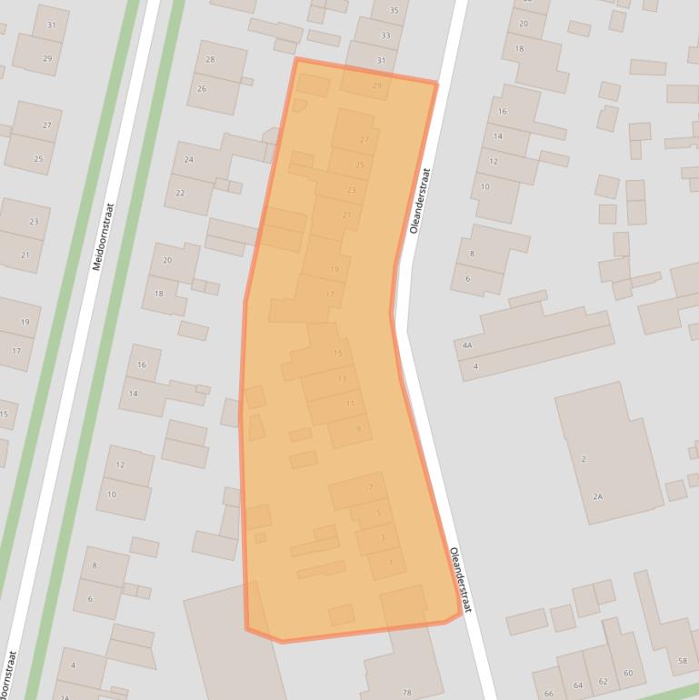 Kaart van postcodegebied 6163EP.