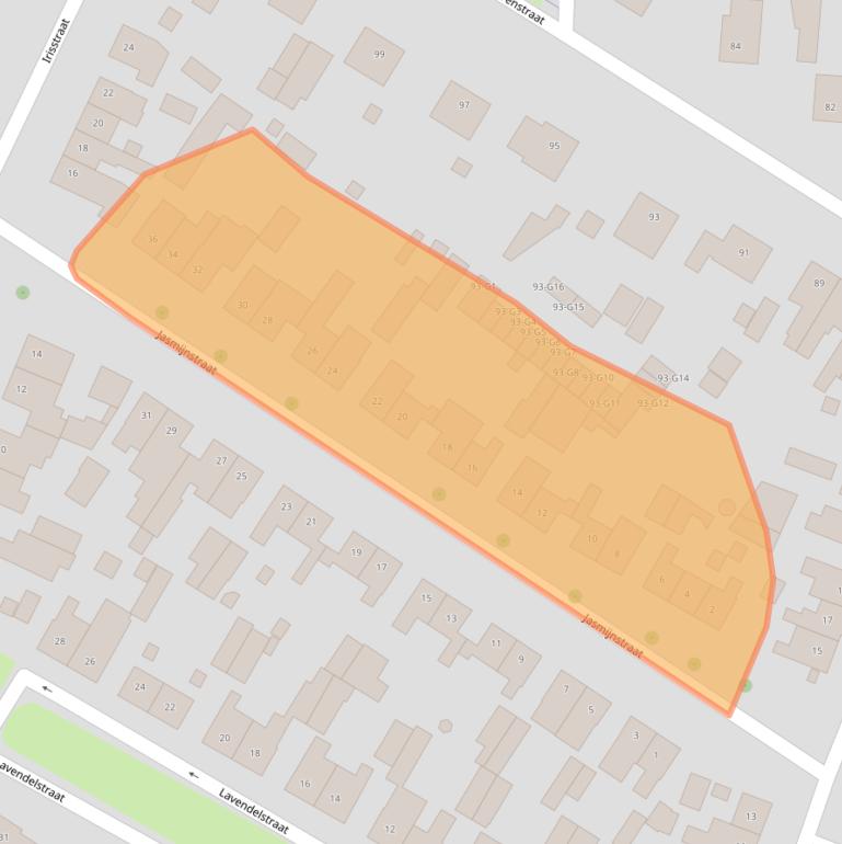 Kaart van postcodegebied 6163GN.