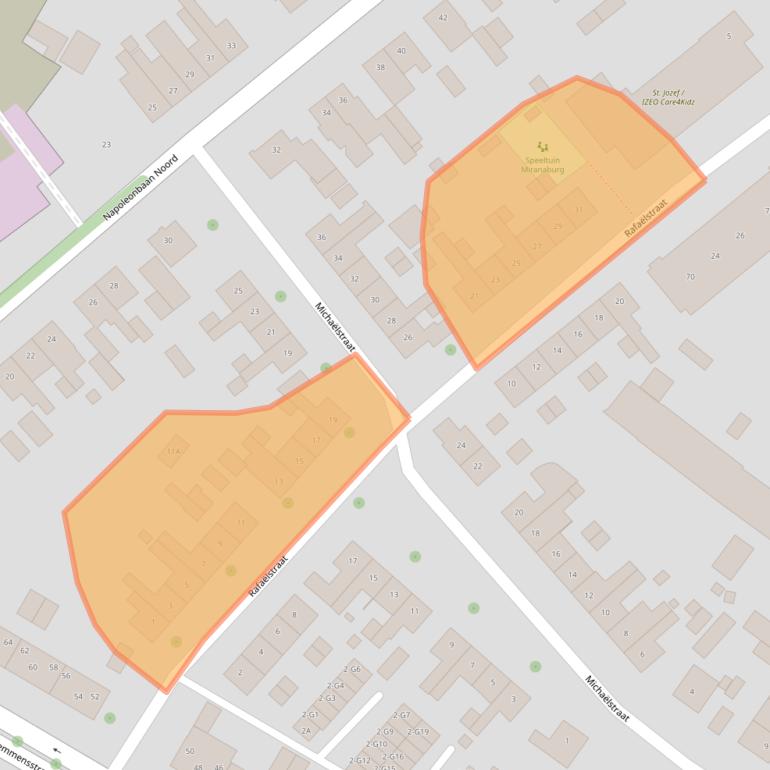 Kaart van postcodegebied 6163HX.