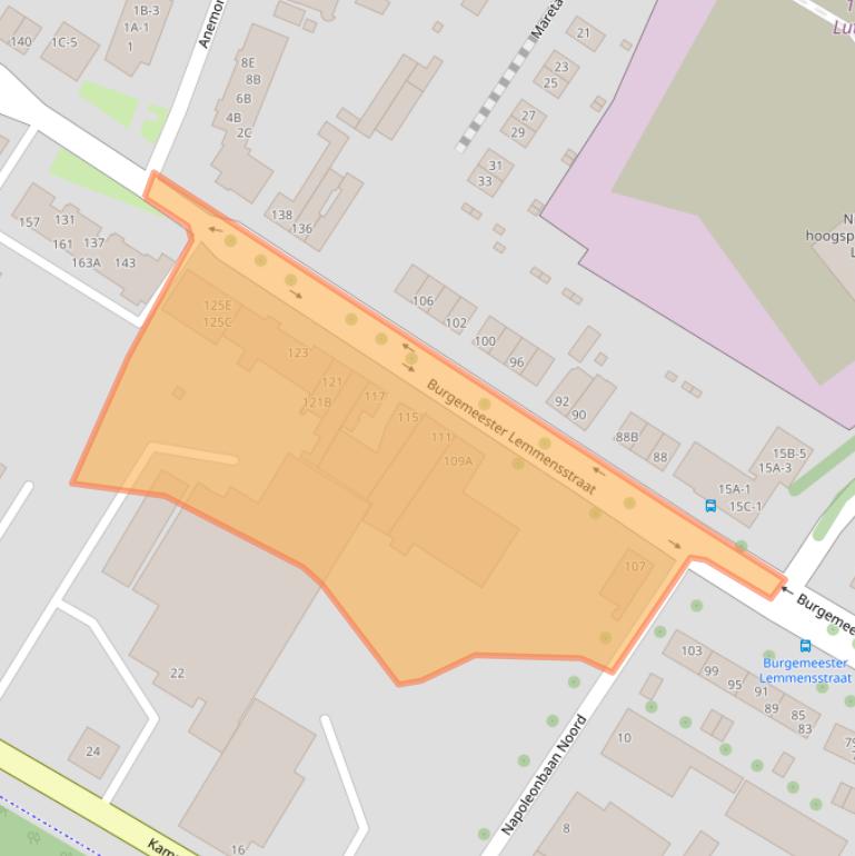 Kaart van postcodegebied 6163JD.