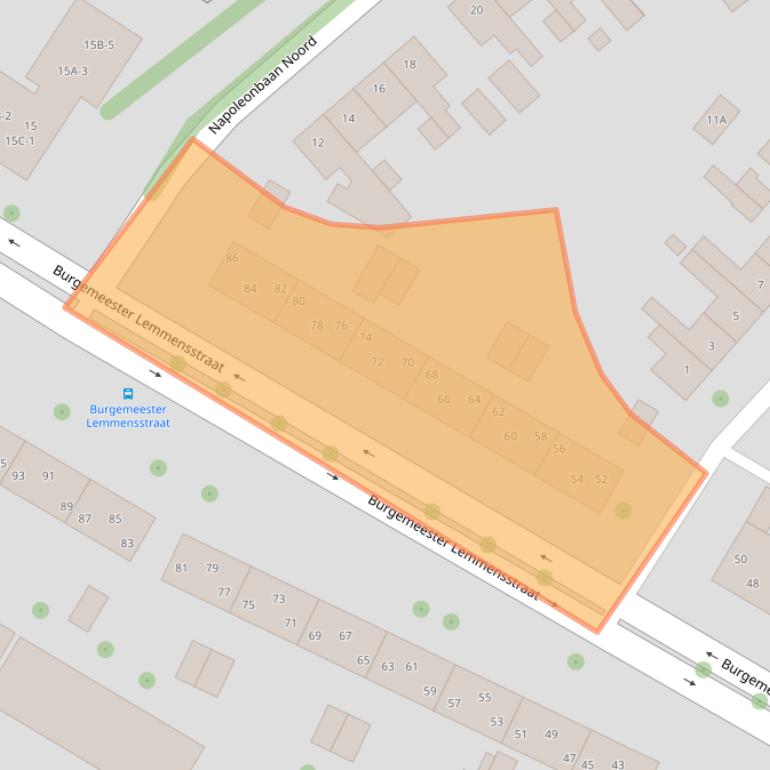 Kaart van postcodegebied 6163JN.