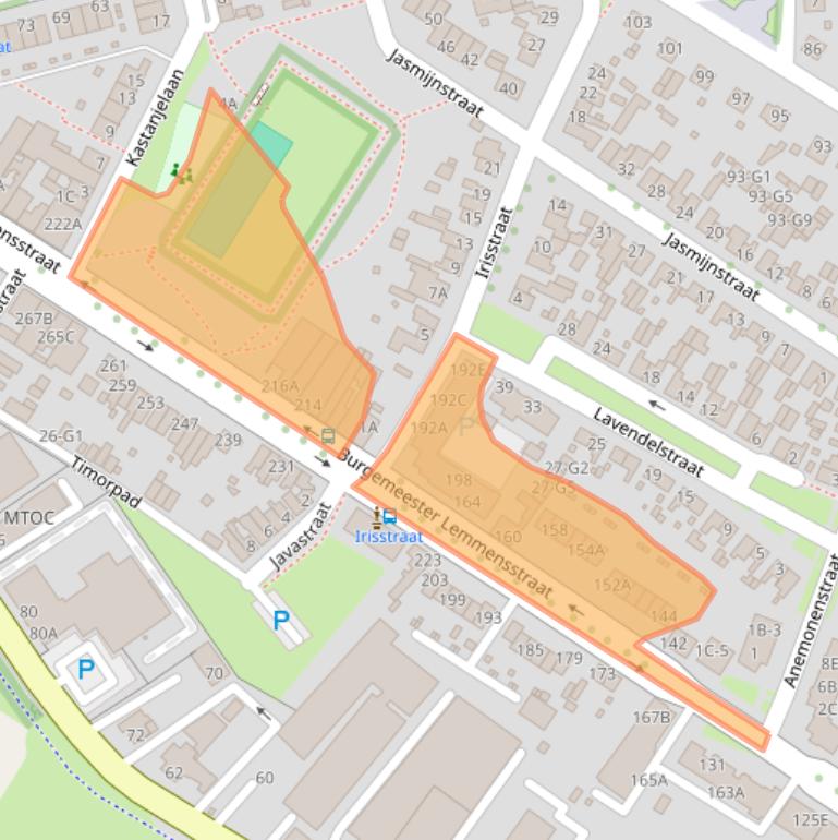 Kaart van postcodegebied 6163JS.