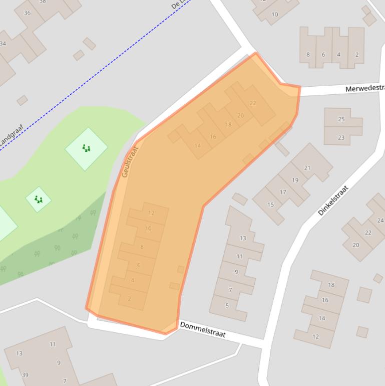Kaart van postcodegebied 6163KE.