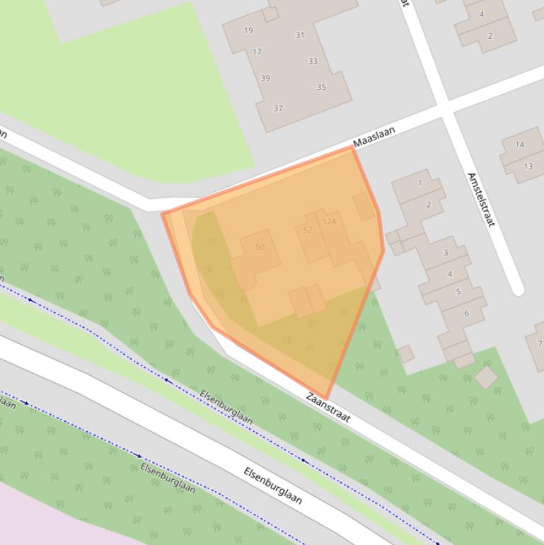 Kaart van postcodegebied 6163KK.