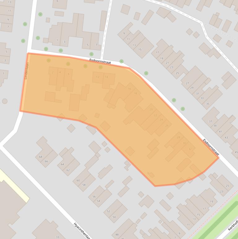 Kaart van postcodegebied 6163TE.