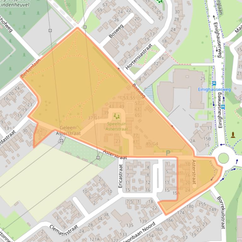 Kaart van postcodegebied 6163TS.