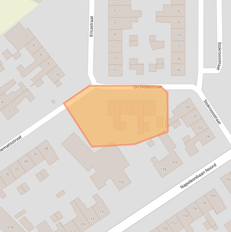 Kaart van postcodegebied 6163TX.