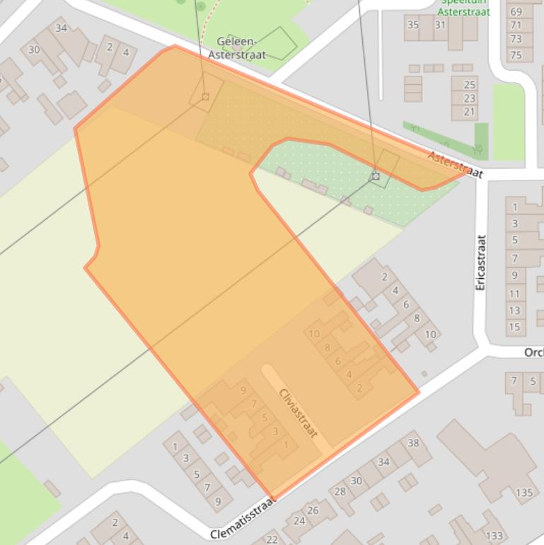 Kaart van postcodegebied 6163TZ.