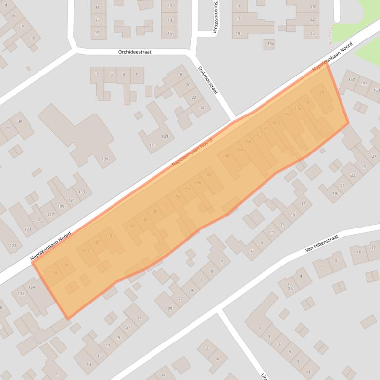 Kaart van postcodegebied 6163VJ.