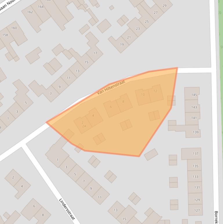 Kaart van postcodegebied 6163VV.