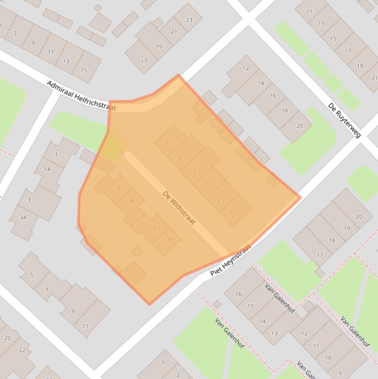 Kaart van postcodegebied 6163XM.