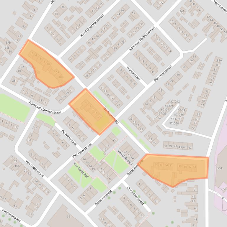 Kaart van postcodegebied 6163XP.