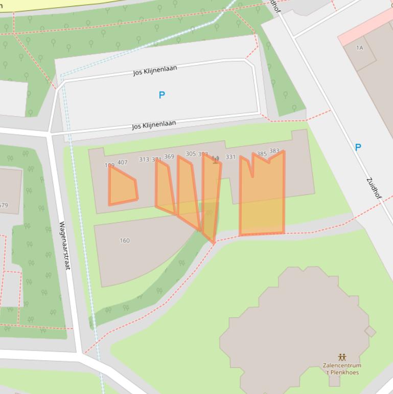 Kaart van postcodegebied 6164AG.