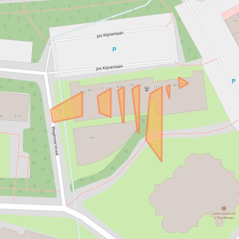 Kaart van postcodegebied 6164AJ.