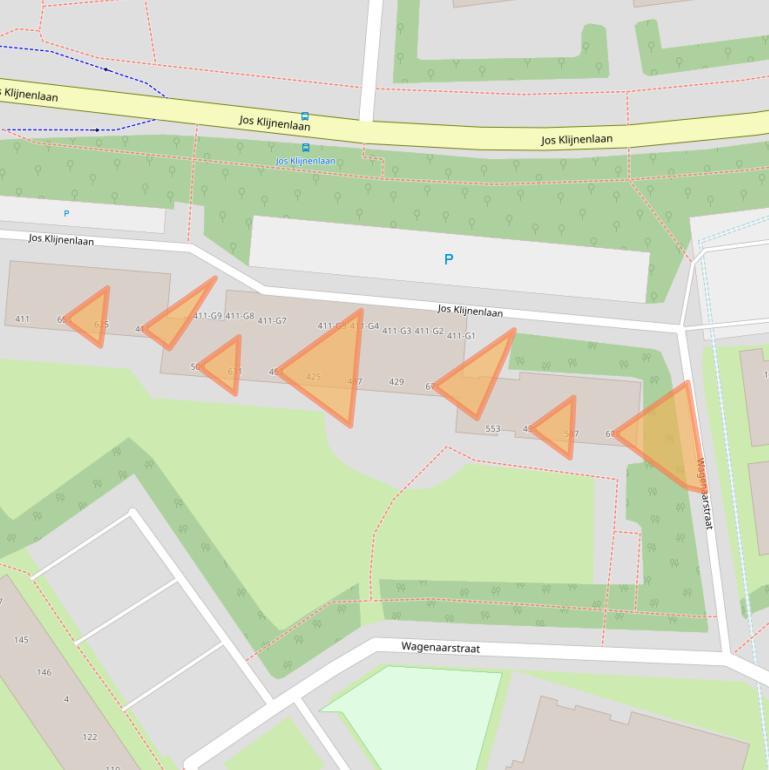 Kaart van postcodegebied 6164AK.