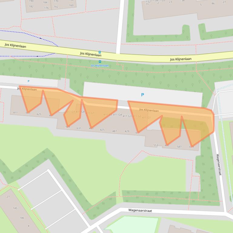 Kaart van postcodegebied 6164AL.