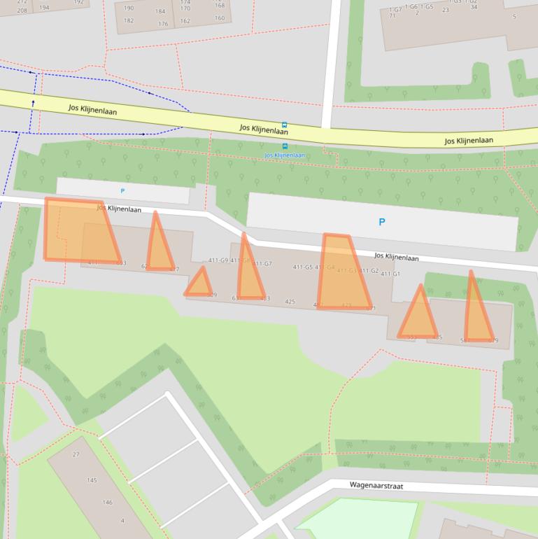 Kaart van postcodegebied 6164AM.