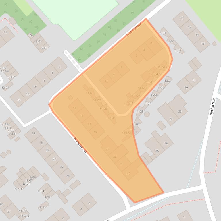 Kaart van postcodegebied 6164BP.