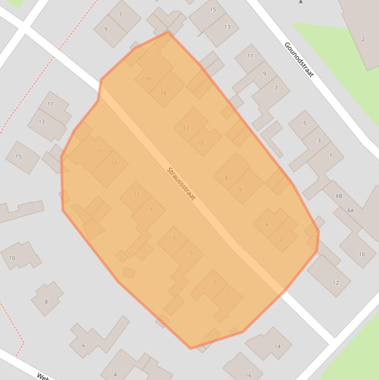 Kaart van postcodegebied 6164CB.