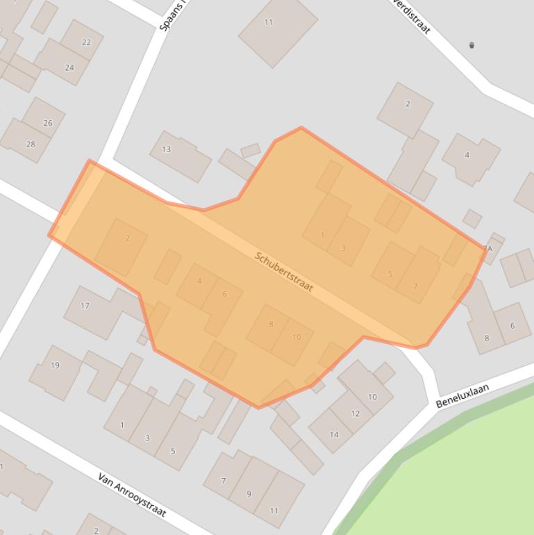 Kaart van postcodegebied 6164CL.