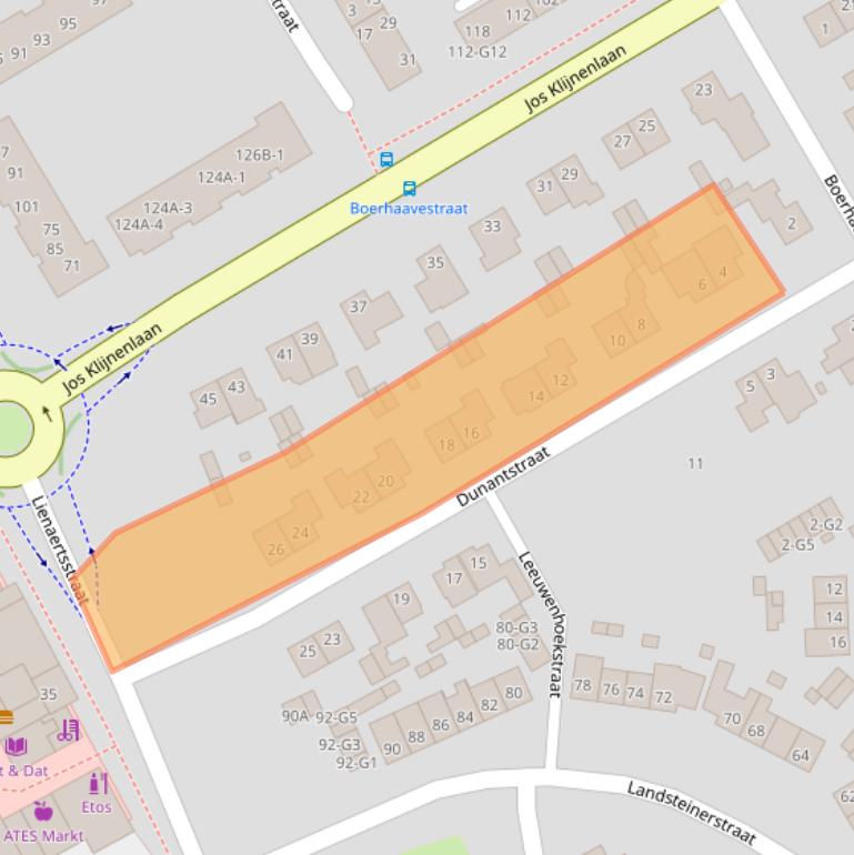 Kaart van postcodegebied 6164GN.