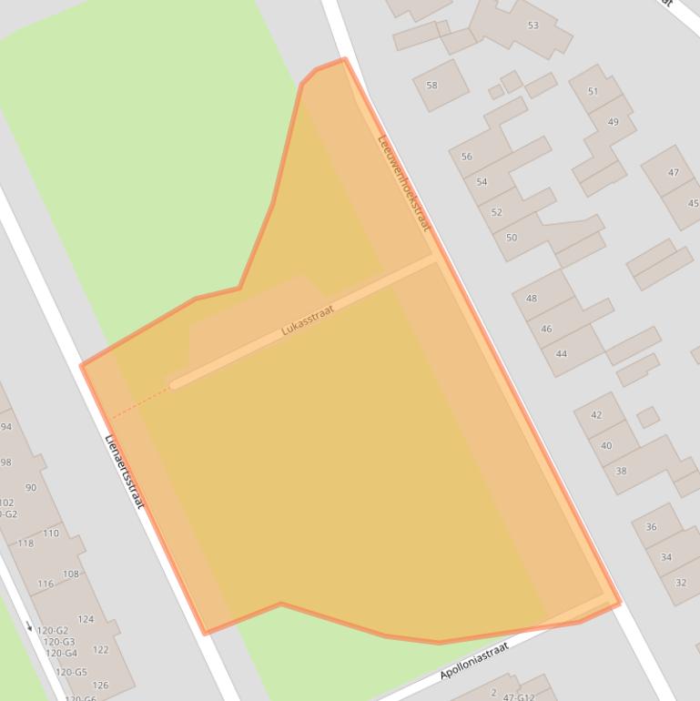 Kaart van postcodegebied 6164VV.