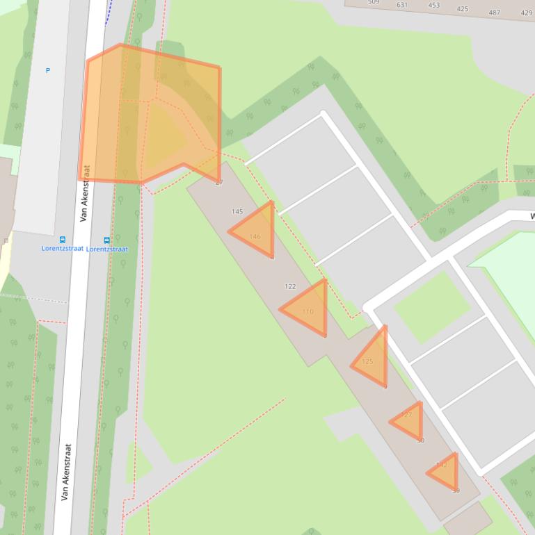 Kaart van postcodegebied 6164XM.