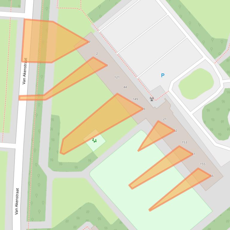 Kaart van postcodegebied 6164XW.