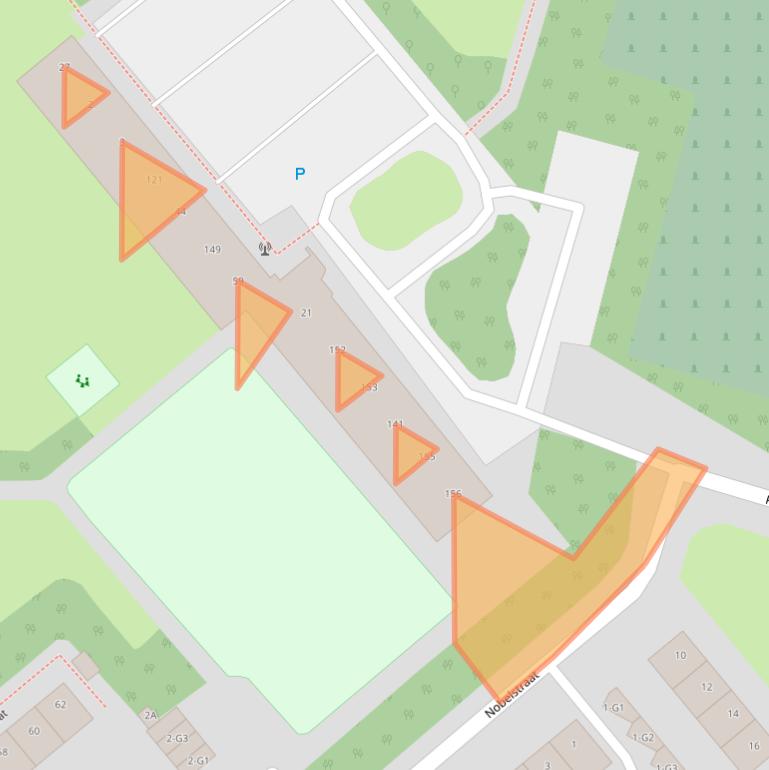 Kaart van postcodegebied 6164XZ.