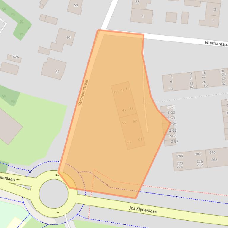 Kaart van postcodegebied 6165AJ.